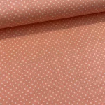 Barack alapon 2 mm-es kispöttyös pamutvászon (15-15307676 Peach, D0484 Peach)