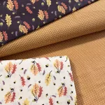 Mustár sárga (őszi szín) alapon 2 mm-es kispöttyös pamutvászon (7676 Mustard)