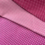 Barbie girl alapon 2 mm-es kispöttyös pamutvászon (7676 Violet)