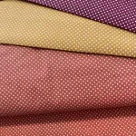 Terra alapon 2 mm-es kispöttyös pamutvászon (7676 Terra)