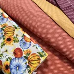 Terra alapon 2 mm-es kispöttyös pamutvászon (7676 Terra)