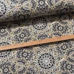 Szürke mandalás pamutvászon