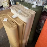 Sötét homokos part egyszínű pamutvászon (Medium Brown 1402)
