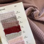 Prémium waffle/darázsos anyag: S. mályva (dusty rose) (#41)