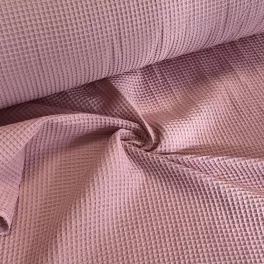 Prémium waffle/darázsos anyag: Retró pink (#4)