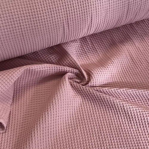 Prémium waffle/darázsos anyag: Retró pink (#4)