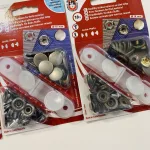 Koh-i-Noor Auto Moto fém patent 15 mm-es, rozsdamentes (10 db-os) beütő aparáttal több színben