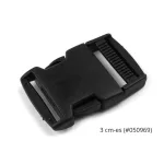 Prémium fekete hevedercsat több méretben (tuk csat, gyorscsat pl. hátizsákhoz)