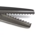 S-Front cikk-cakk olló fekete markolattal (24 cm-es)