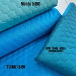 Steppelt vízlepergető (flízzel bélelt) anyag:  Türkiz (#643)