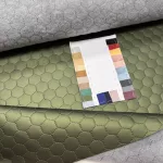 Steppelt műbőr flíz béléssel: Metál zöld (#10)