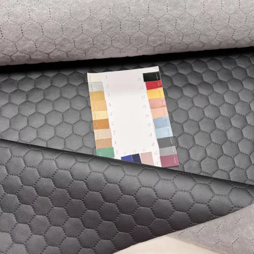 Steppelt műbőr flíz béléssel: Metál antracit (#17)