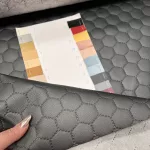 Steppelt műbőr flíz béléssel: Metál antracit (#17)