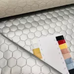 Steppelt műbőr flíz béléssel: Ezüst metál (#2)