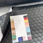 Steppelt műbőr flíz béléssel: Fekete (#24)