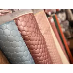 Steppelt műbőr flíz béléssel: Metál babakék (#18)