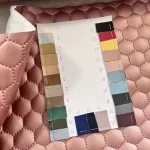 Steppelt műbőr flíz béléssel: Metál dusty powder pink (#21)