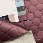 Steppelt műbőr flíz béléssel: Metál padlizsán lila (#15)