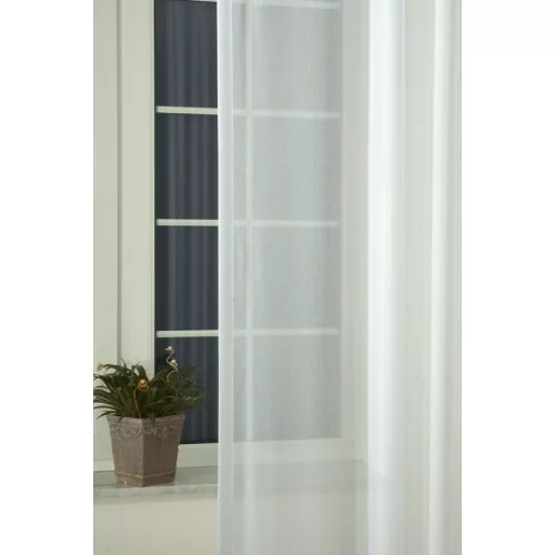 Tetra Sable fényáteresztő függöny 220 cm ólomzsinóros: Fehér (01)
