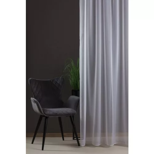 Félorganza fényáteresztő függöny 300 cm ólomzsinóros: Fehér (01)