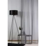 Félorganza fényáteresztő függöny 300 cm ólomzsinóros: Antracit (44.6)