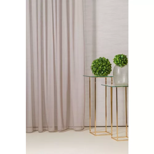 Rusztik dreher Sable fényáteresztő függöny 300 cm ólomzsinóros: Caffe Latte (06)
