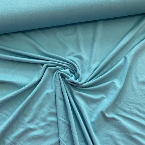 1,83 m EGYBEN KÉRHETŐ Vízkék elasztikus viszkóz jersey Oeko-Tex I. (#7)