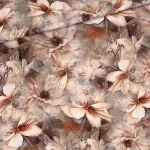 Akvarell-pasztell magnóliás viszkóz voile