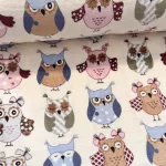 Vaj alapon színes baglyos wellsoft