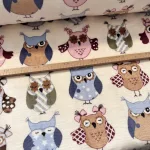 Vaj alapon színes baglyos wellsoft