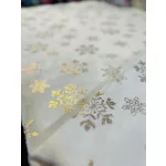 Ekrü alapon arany hópelyhes karácsonyi wellsoft