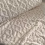 Ekrü egyszínű kötött dombor mintás (karácsonyi) wellsoft