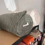 Trendi zöld egyszínű kötött dombor mintás (karácsonyi) wellsoft